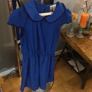 ROYAL Blue Peter Pan style dress! $15